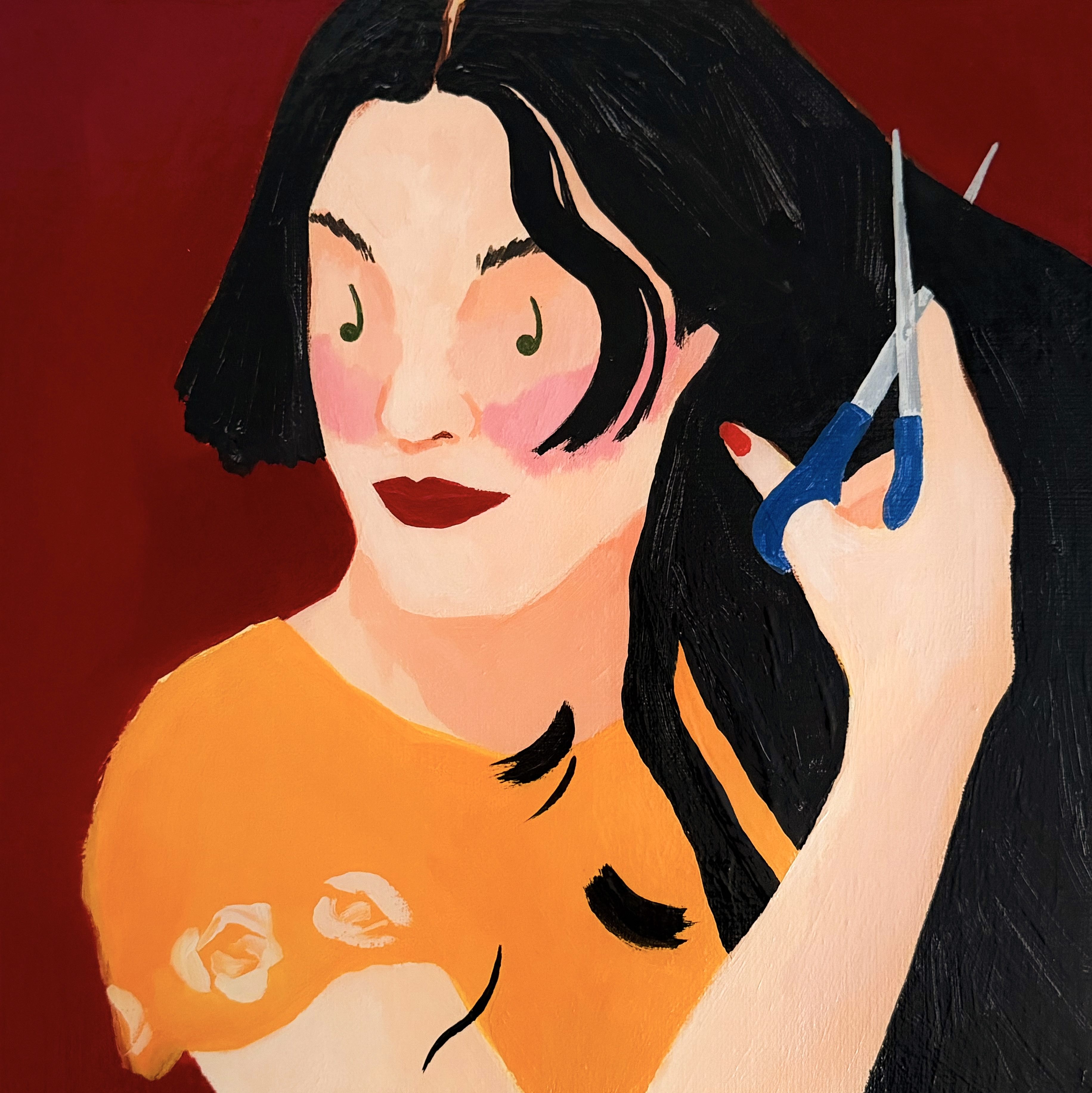 A woman with a hair cut - 썸머